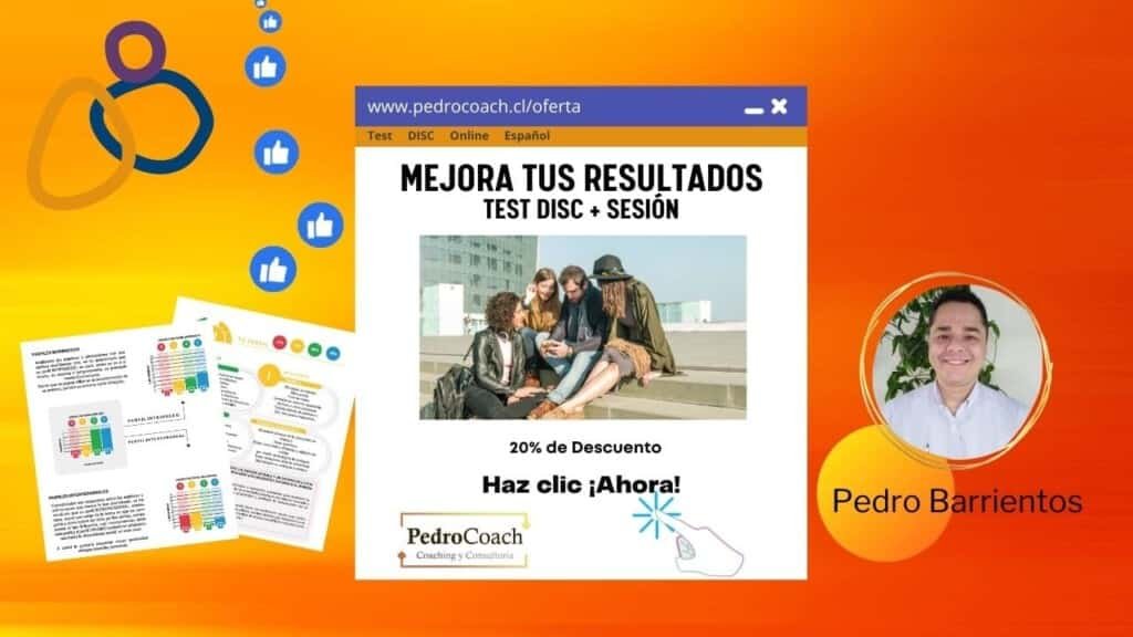 Oferta del Test DISC online en español pedroCoach
